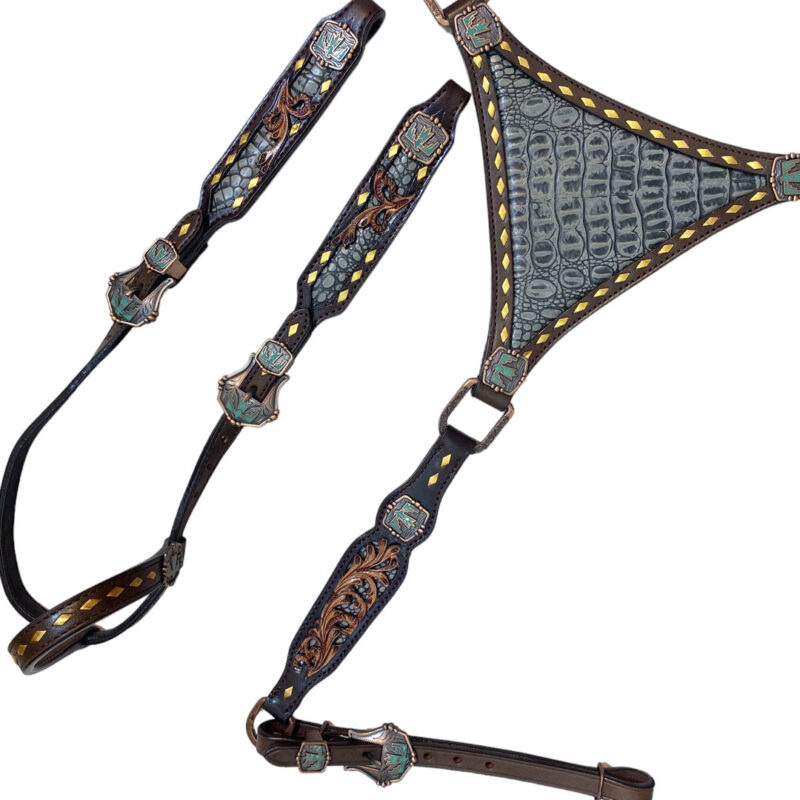 Headstall And Breastcollar Set (HSBM 114152)