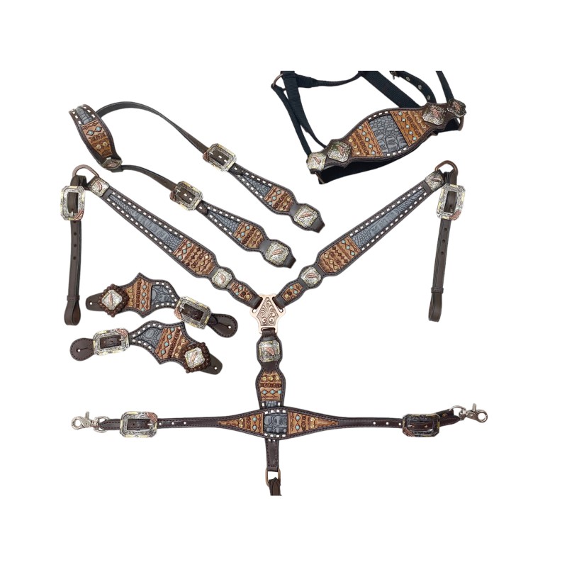 Headstall And Breastcollar Set (HSBM 114177)