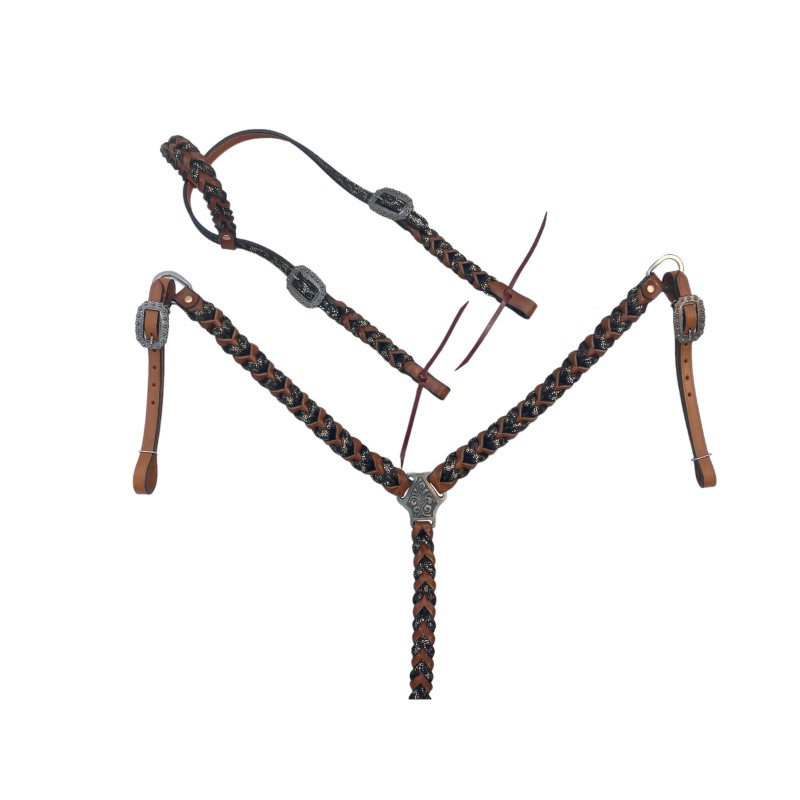 Headstall And Breastcollar Set (HSBM 114178)