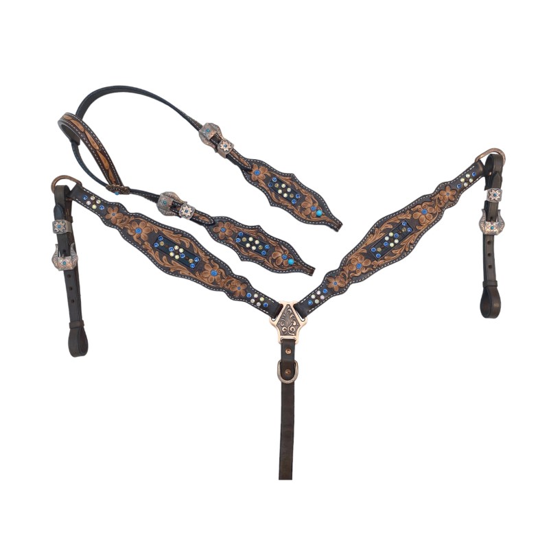 Headstall And Breastcollar Set (HSBM 114180)
