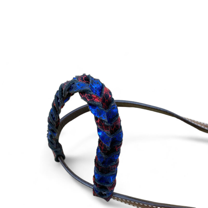 American Flag Headstall Set for the horse (HSBM-114234) - Image 3