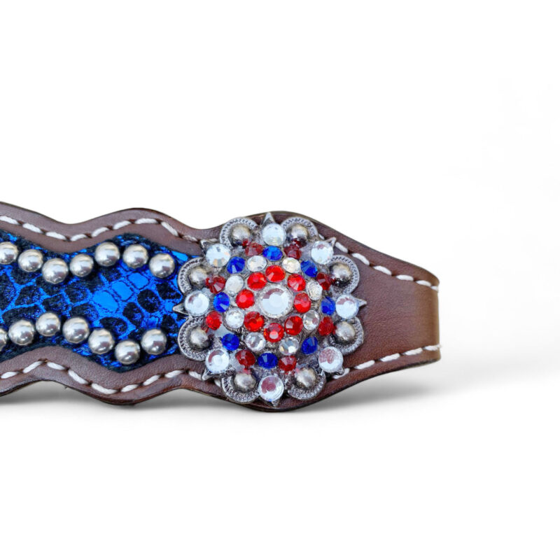 American Flag Headstall Set for the Horse-  HSBM 114232 - Image 5