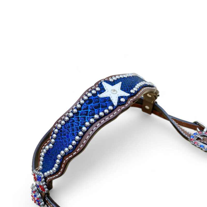 American Flag Headstall Set for the Horse-  HSBM 114232 - Image 7