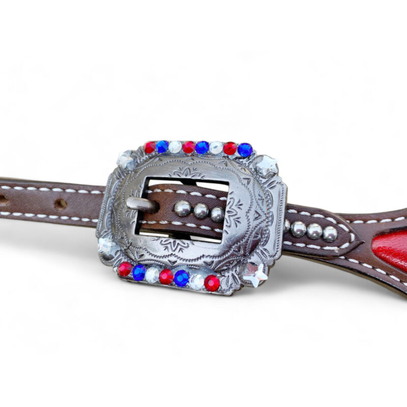 American Flag Headstall Set for Horse- HSBM 114233 - Image 6