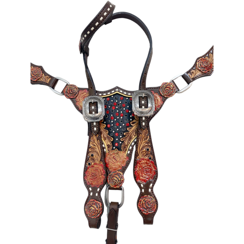Western Leather Headstall tack set (HSBM 114167) - Image 10