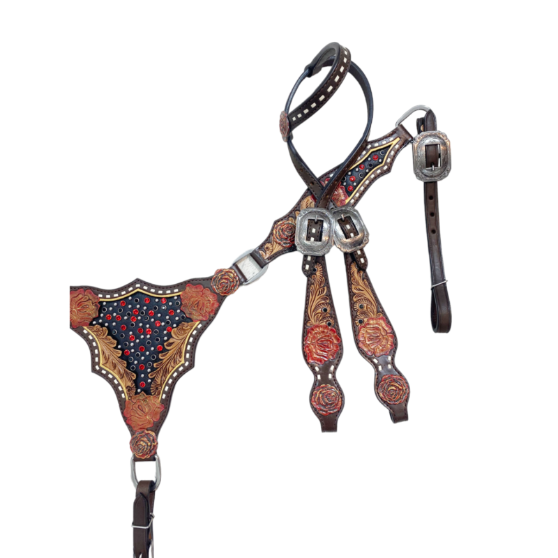 Western Leather Headstall tack set (HSBM 114167) - Image 11