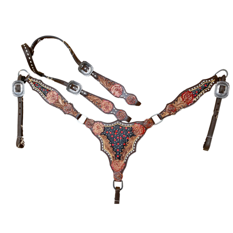 Western Leather Headstall tack set (HSBM 114167) - Image 12
