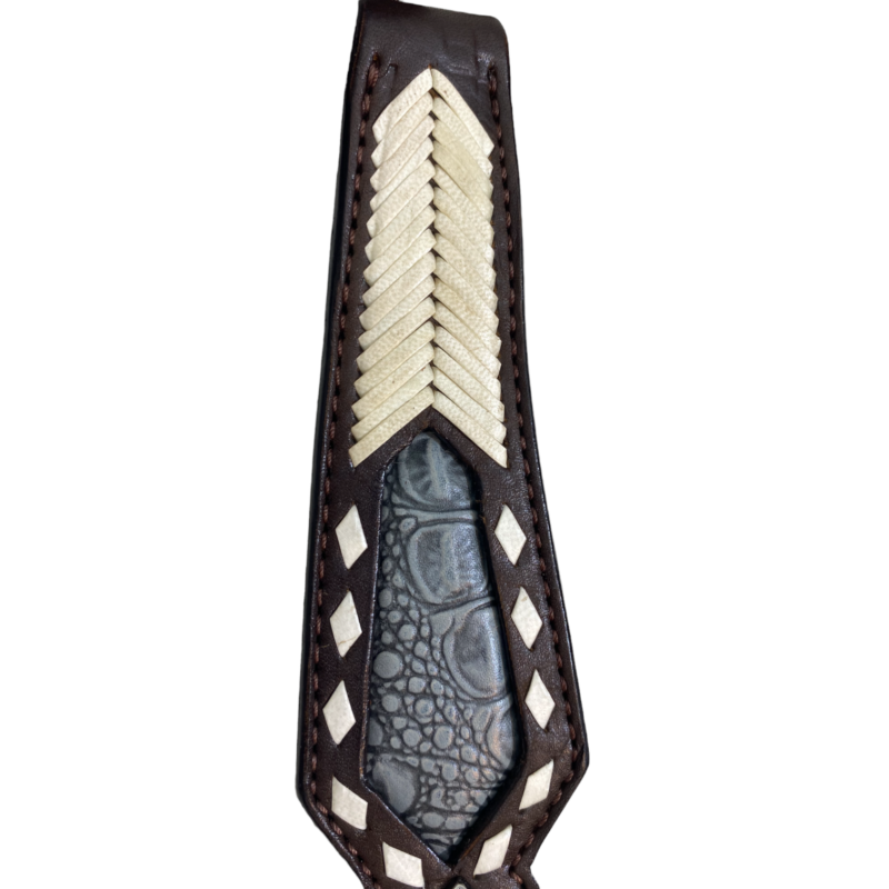 Western Leather Headstall tack set (HSBM 114168) - Image 4
