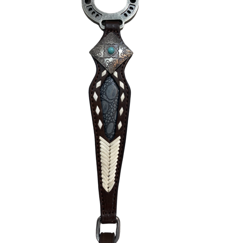 Western Leather Headstall tack set (HSBM 114168) - Image 6