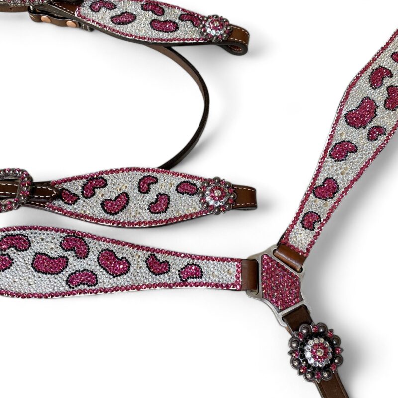 Western Leather Headstall Tack Set  (HSBM 114213) - Image 2