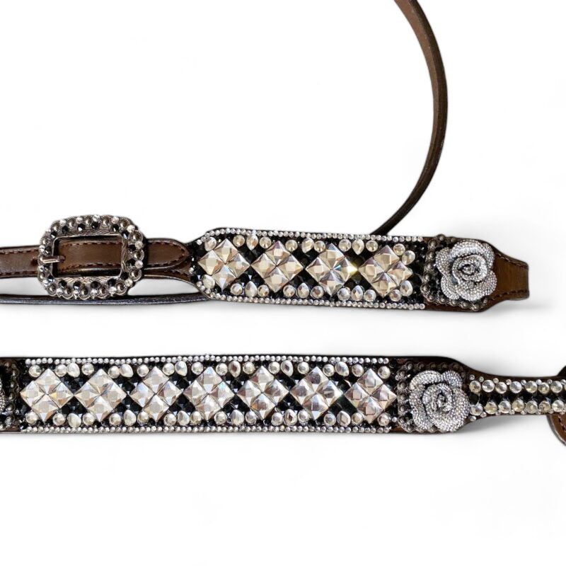 Western Leather Headstall Tack Set  (HSBM 114214) - Image 4