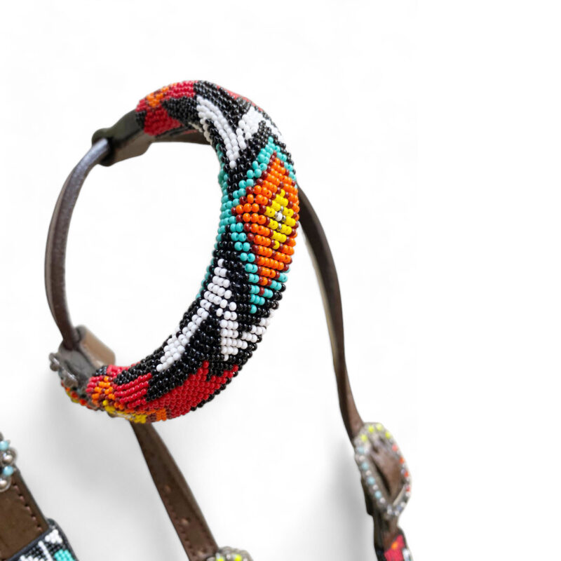 Western Leather Headstall Tack Set  (HSBM 114222) - Image 7