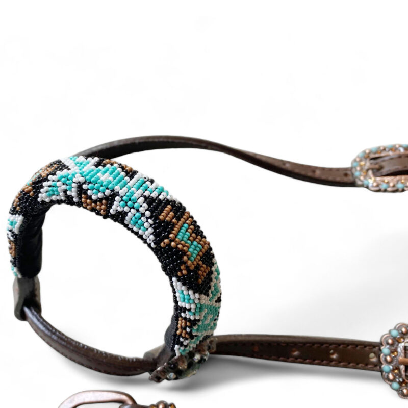 Western Leather Headstall Tack Set  (HSBM 114223) - Image 4