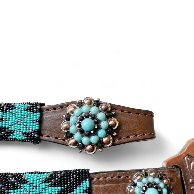 Western Leather Headstall Tack Set  (HSBM 114224) - Image 5