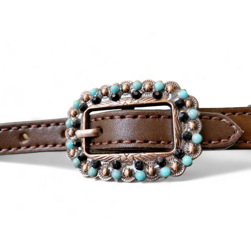 Western Leather Headstall Tack Set  (HSBM 114224) - Image 6