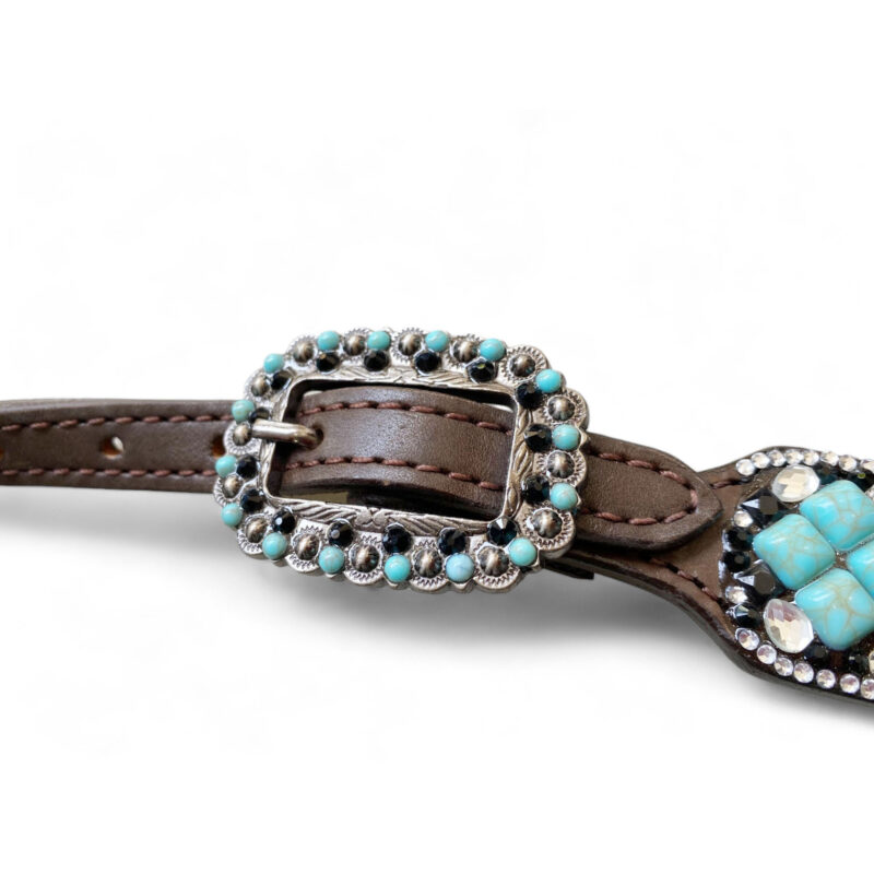 Leather Headstall and Breast Collar Tack Set (HSBM 114225) - Image 10