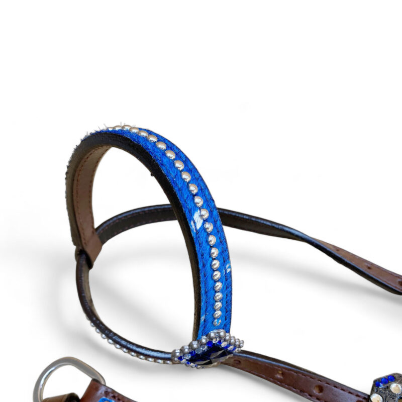 Western Headstall Set Royal Blue  (HSBM 114245) - Image 6