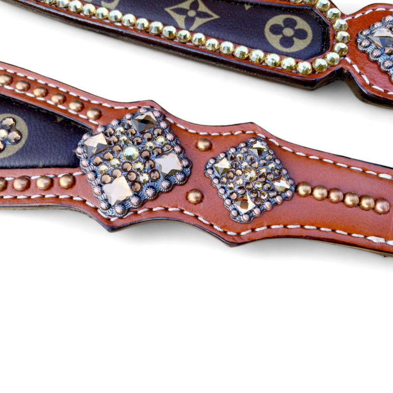 Western Leather Headstall tack set (HSBM 114254) - Image 6