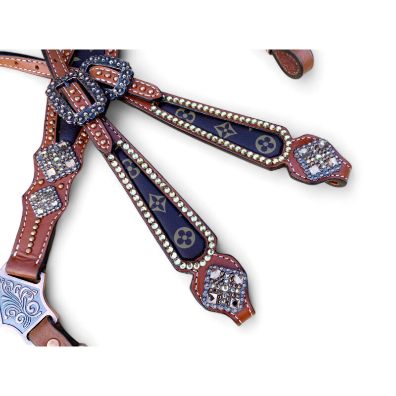 Western Leather Headstall tack set (HSBM 114254) - Image 8