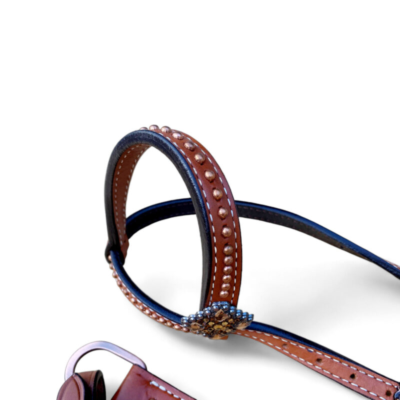 Western Leather Headstall tack set (HSBM 114254) - Image 3