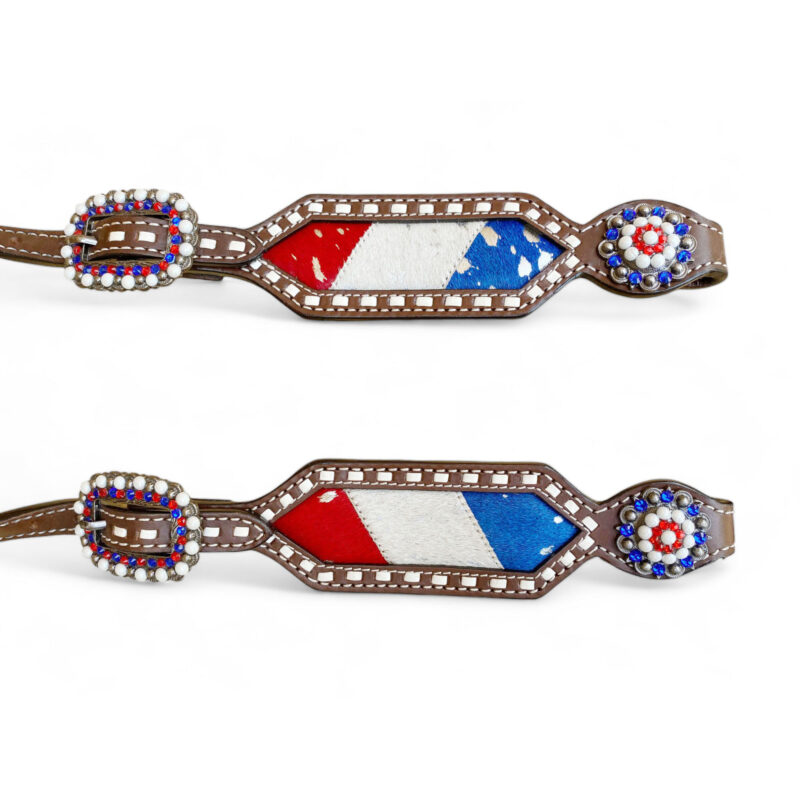 American Flag Headstall Set for the horse (HSBM-114240) - Image 11