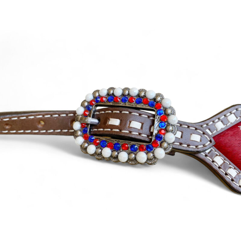 American Flag Headstall Set for the horse (HSBM-114240) - Image 7