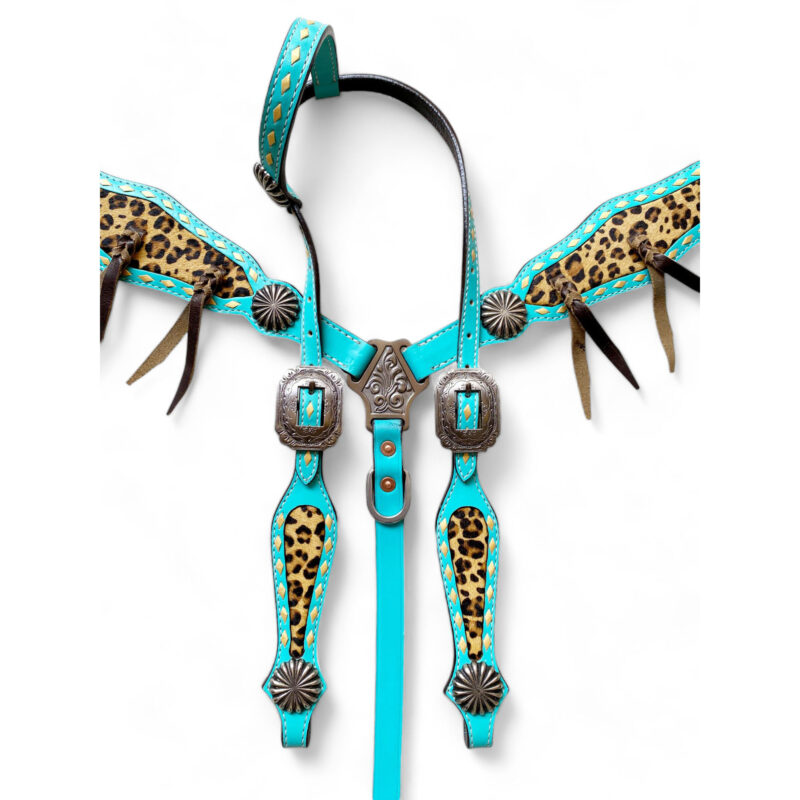 Western Leather Headstall tack Set (HSBM 114229) - Image 11