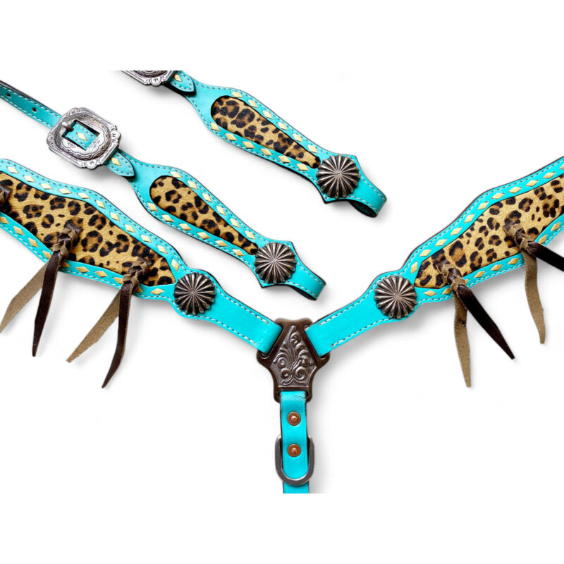 Western Leather Headstall tack Set (HSBM 114229) - Image 9