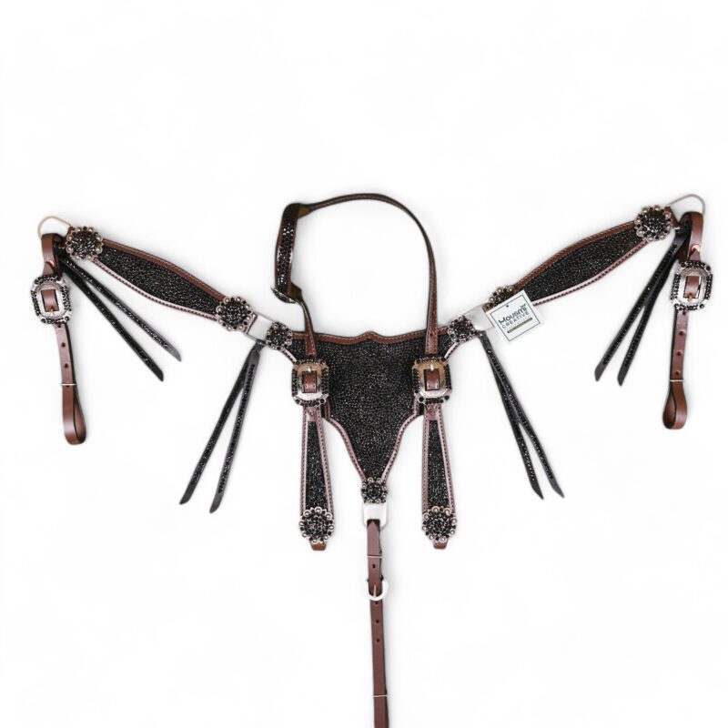 Western Leather Headstall Tack Set (HSBM 114300) - Image 9