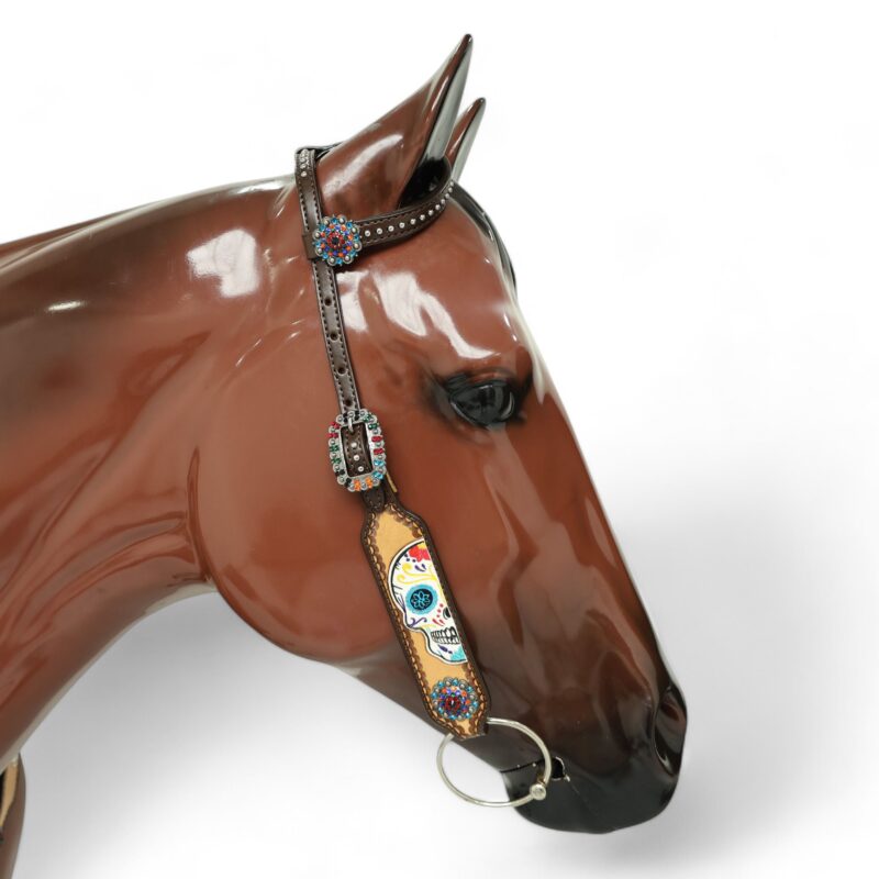 Western Leather Headstall Tack Set (HSBM 114286) - Image 10