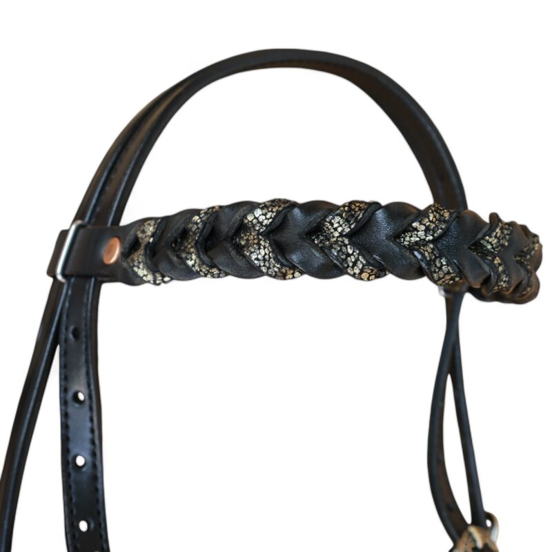 Western Leather Headstall Tack Set (HSBM 114278) - Image 5