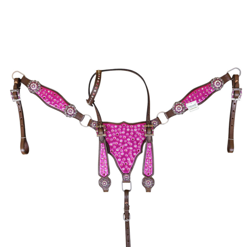 Western Leather Headstall Tack Set (HSBM 114321) - Image 8
