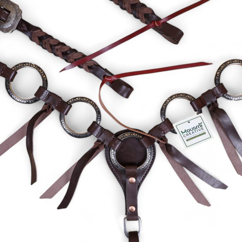 Western Leather Headstall Tack Set (HSBM 114301) - Image 9