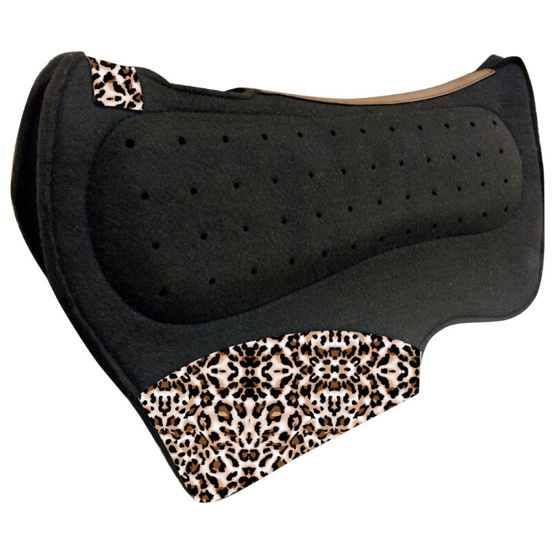 Contoured Spine Puffed Center Felt Saddle Pad  (24100)