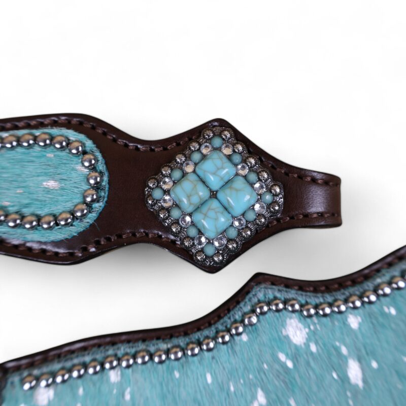 Western Leather Headstall Tack Set (HSBM 114297) - Image 3