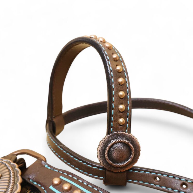 Western Leather Headstall Tack Set (HSBM 114306) - Image 4
