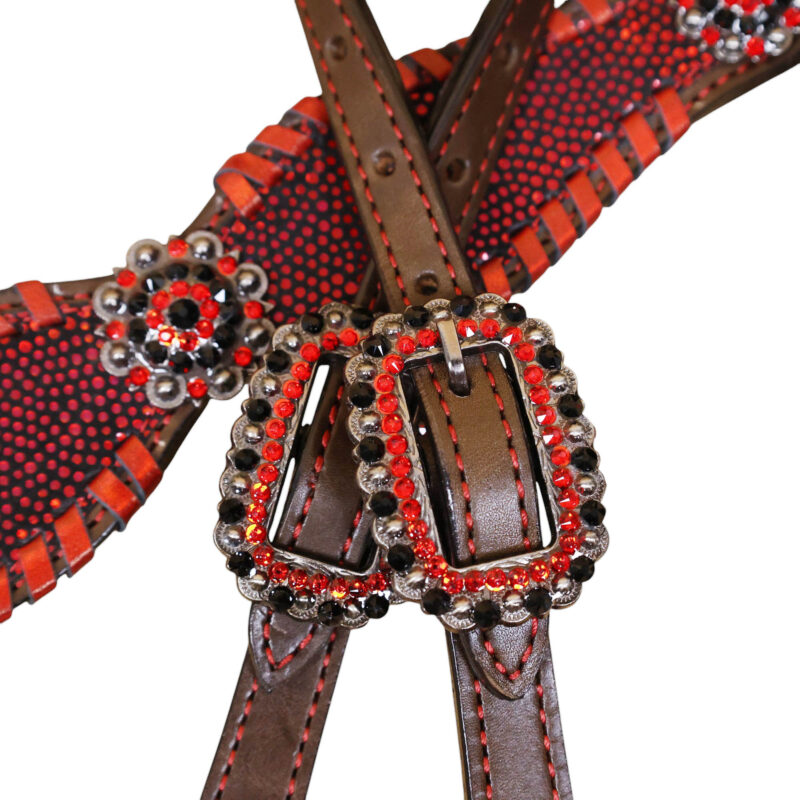Western Leather Headstall Tack Set (HSBM 114309) - Image 4