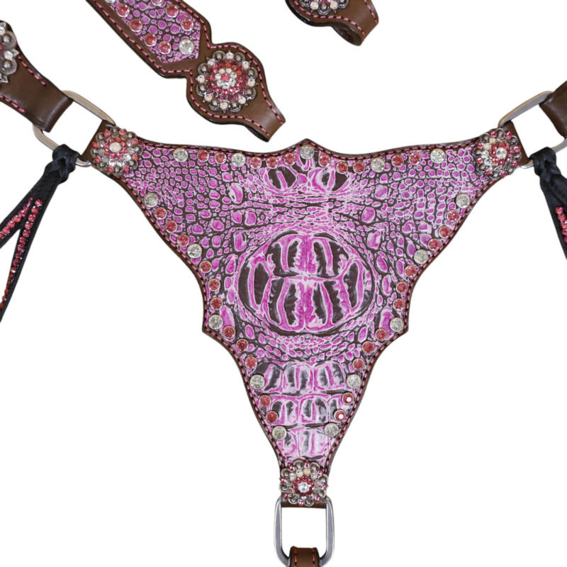 Western Leather Headstall Tack Set (HSBM 114312) - Image 4