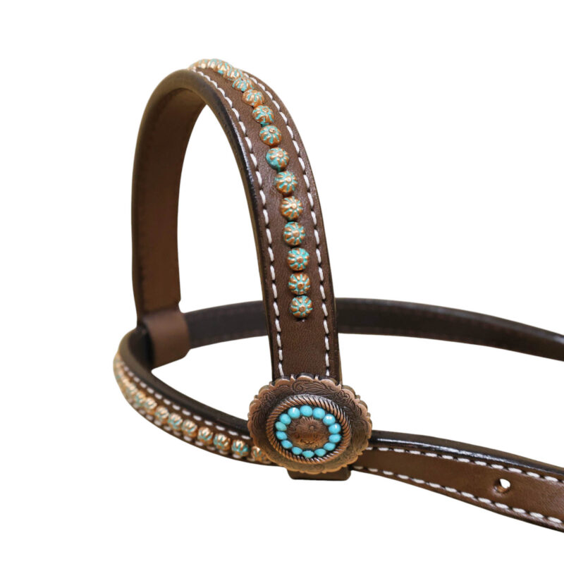 Western Leather Headstall Tack Set (HSBM 114314) - Image 6
