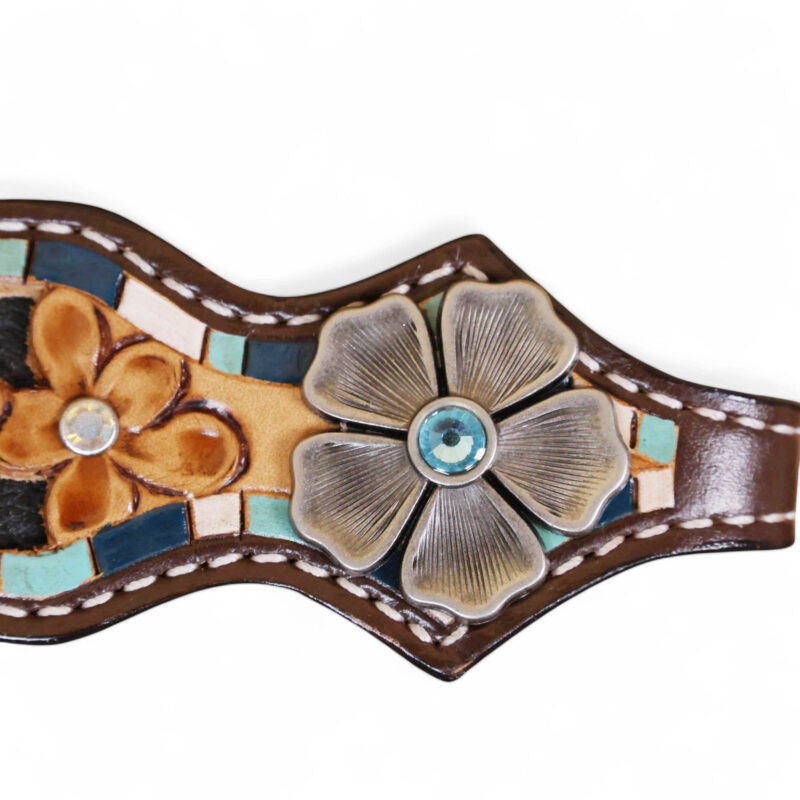 Western Leather Headstall Tack Set (HSBM 114305) - Image 4