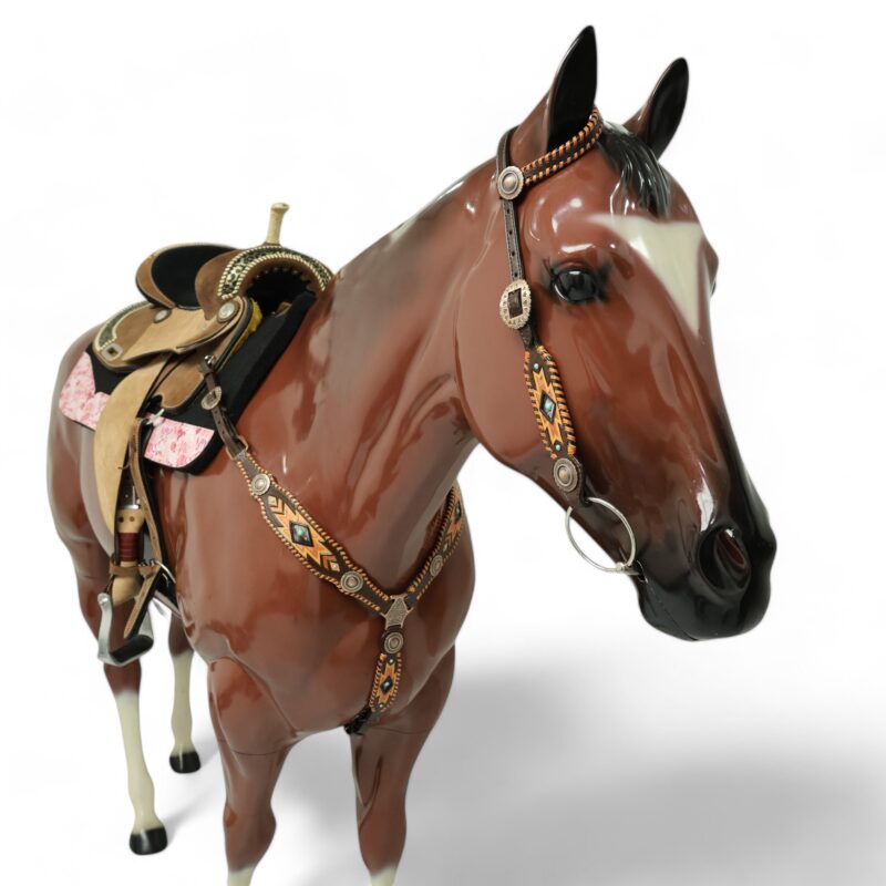 Western Leather Headstall Tack Set (HSBM 114282) - Image 5