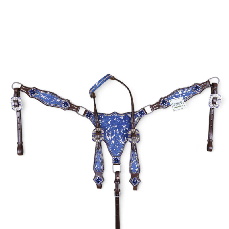 Western Leather Headstall Tack Set (HSBM 114296) - Image 6