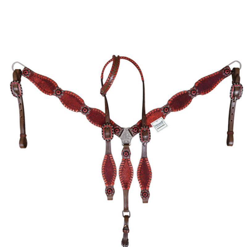 Western Leather Headstall Tack Set (HSBM 114309) - Image 7