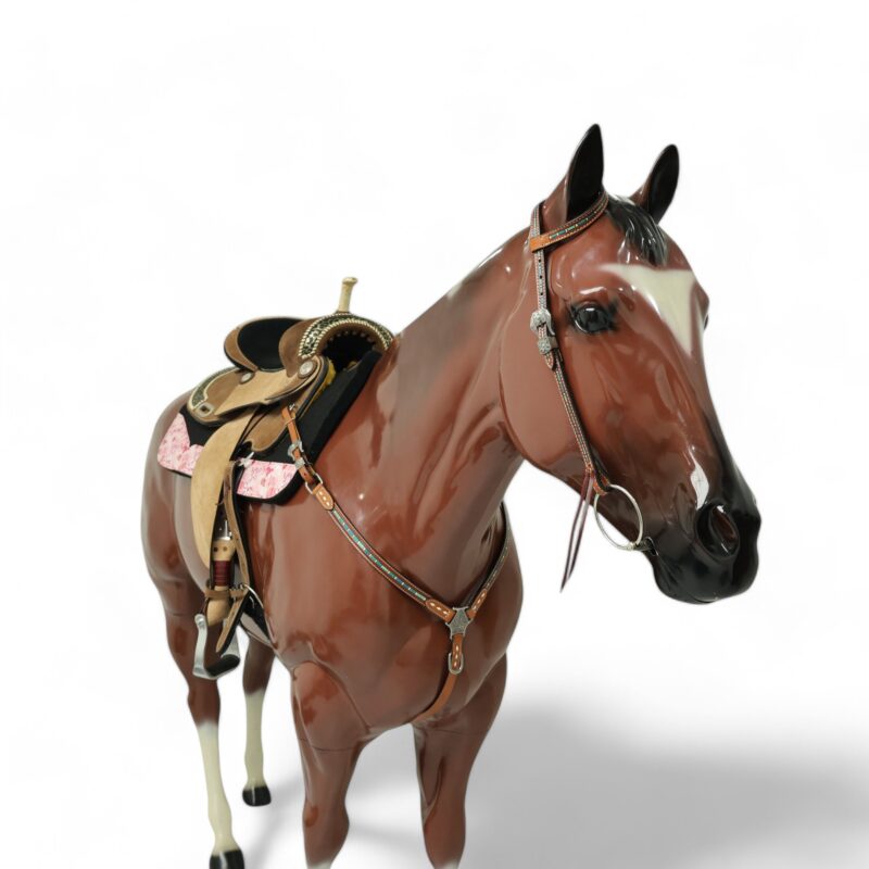Western Leather Headstall Tack Set (HSBM 114285) - Image 7