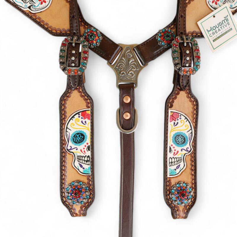Western Leather Headstall Tack Set (HSBM 114286) - Image 7