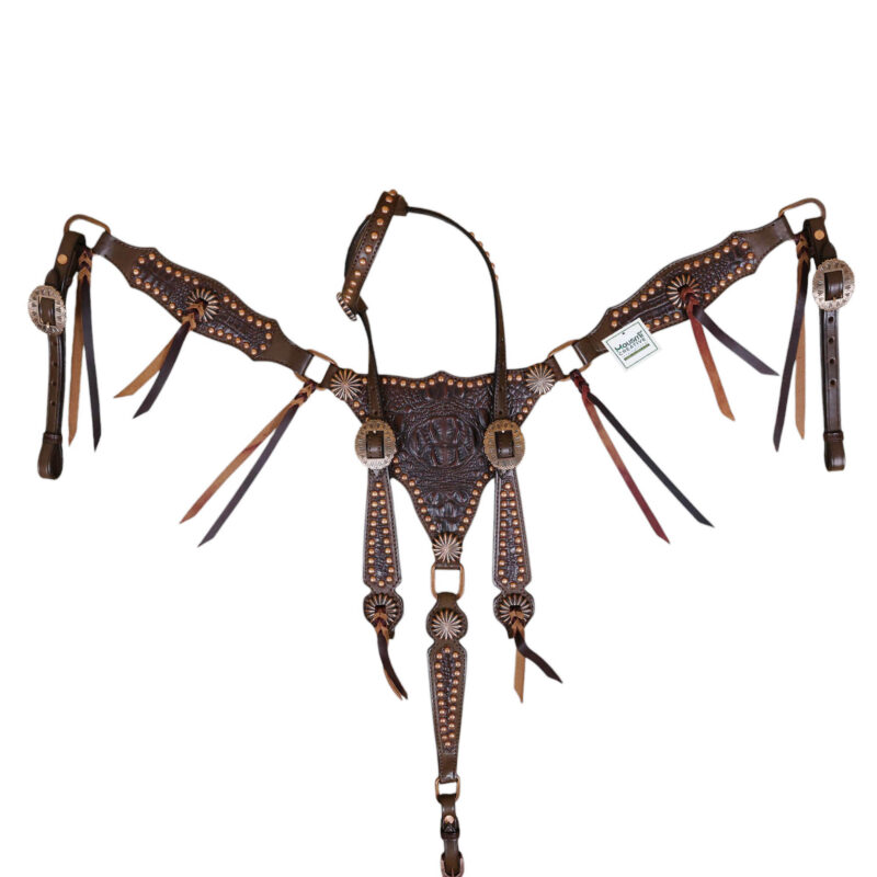 Western Leather Headstall Tack Set (HSBM 114311) - Image 8