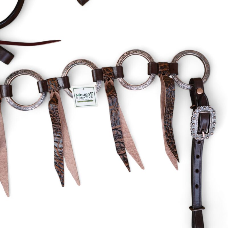 Western Leather Headstall Tack Set (HSBM 114279) - Image 5