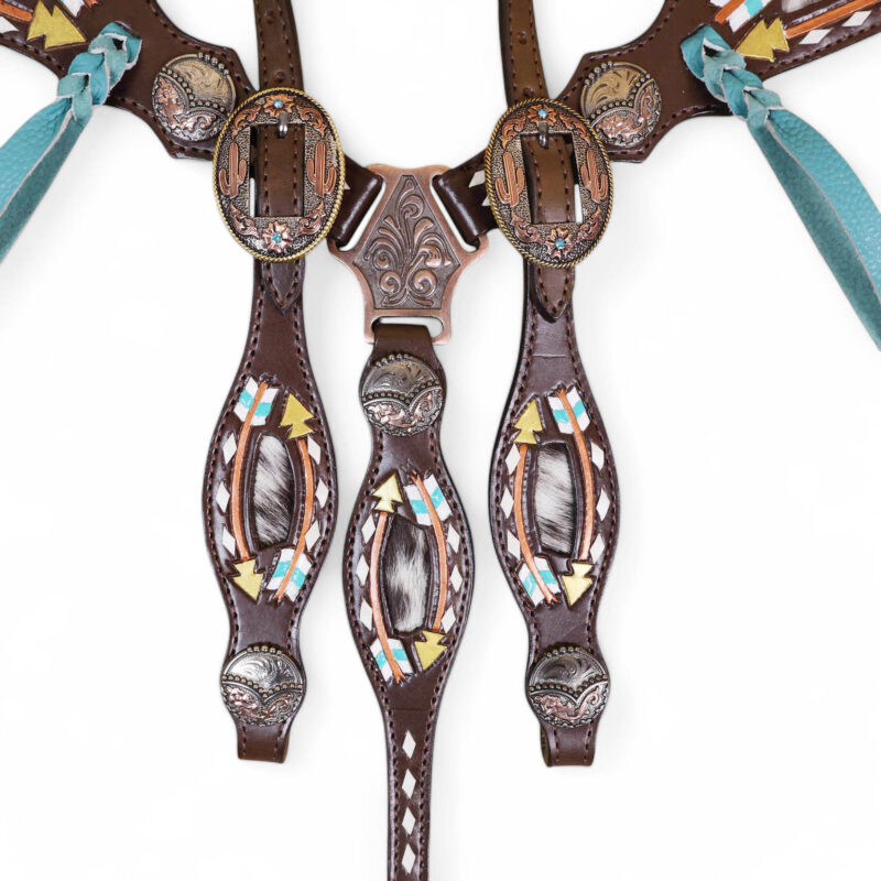 Western Leather Headstall Tack Set (HSBM 114304) - Image 8
