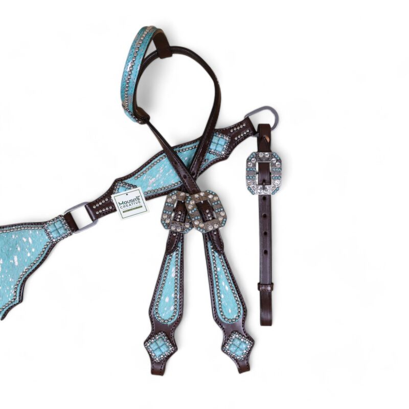 Western Leather Headstall Tack Set (HSBM 114297) - Image 8