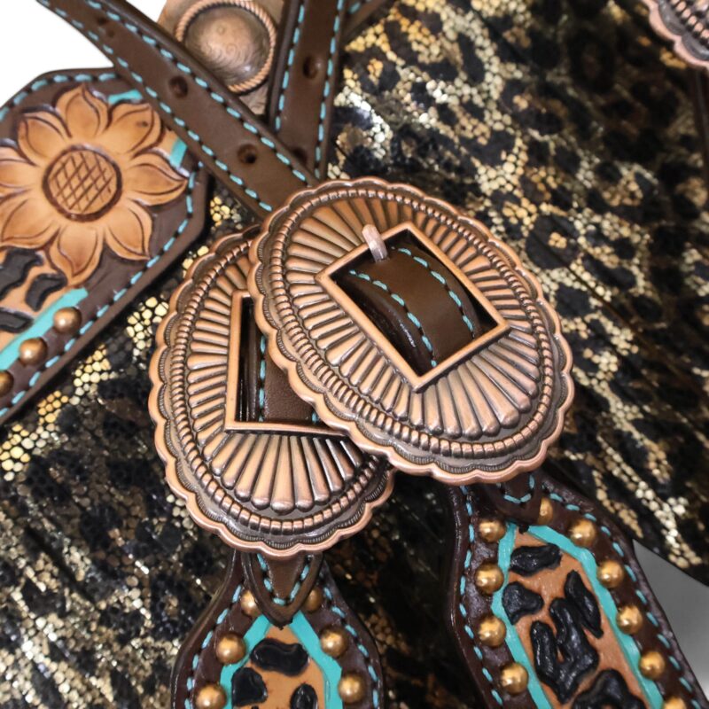 Western Leather Headstall Tack Set (HSBM 114306) - Image 9